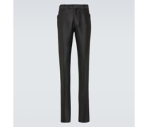Tom Ford Schmale Hose Atticus aus einem Wollgemisch
