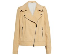 Brunello Cucinelli Jacke aus Veloursleder
