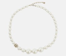 Halskette aus Zierperlen mit Swarovski®-Kristallen