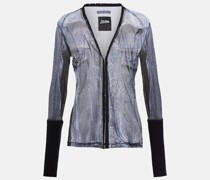 Y/Project X Jean Paul Gaultier Bedruckte Bluse