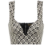 Dodo Bar Or Cropped-Top aus Leder