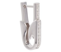 Eera Einzelner Ohrring Pin aus 18kt Weissgold mit Diamanten