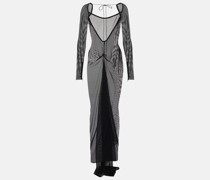 Robe aus transparentem Mesh