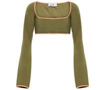 The Attico Cropped-Top aus Jersey