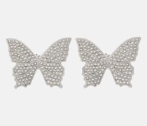 Ohrringe Butterfly mit Kristallen