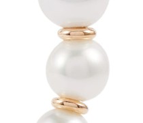 Einzelner Ohrring Trois Perles aus 14kt Gelbgold mit Perlen