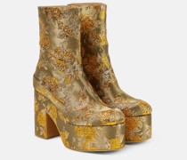 Dries Van Noten Ankle Boots aus Jacquard