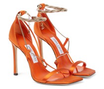 Jimmy Choo Verzierte Sandalen Odessa 110 aus Satin