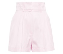 High-Rise-Shorts aus Baumwolle und Seide