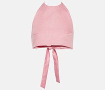 Asceno Cropped-Top Marseille aus Leinen