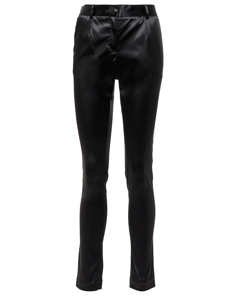 Dolce & Gabbana Damen Dolce&Gabbana High-Rise-Hose aus Satin Dolce & Gabbana Damen Dolce&Gabbana High-Rise-Hose aus Satin
