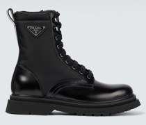 Herren Robuste Schnürstiefel Aus Leder
