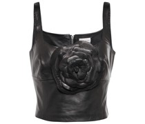 Magda Butrym Cropped-Top aus Leder