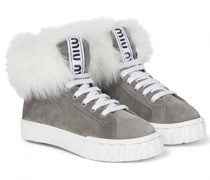 Miu Miu Sneakers aus Veloursleder