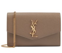 Saint Laurent Portemonnaie mit Kettenriemen Uptown aus Leder