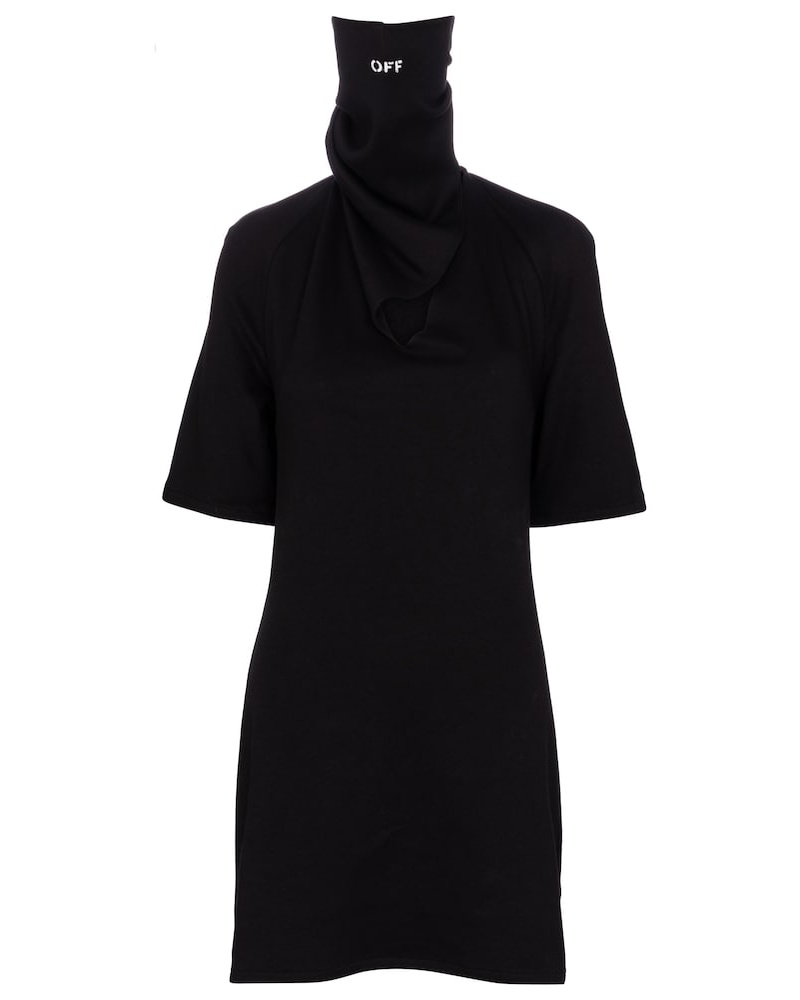 OFF-WHITE Damen Off-White Minikleid aus Baumwoll-Jersey