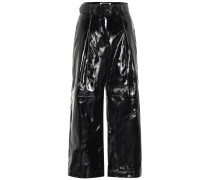 Hose aus Lacklederimitat