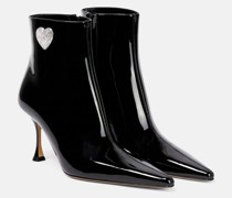 Mach & Mach Verzierte Ankle Boots aus Lackleder