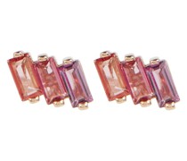 Ohrringe Amalfi aus 14kt Rosegold mit Rhodolith und Topas