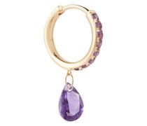Persee Einzelne Creole aus 18kt Gelbgold mit Amethyst
