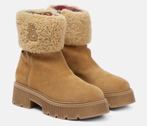Ankle Boots Turin aus Veloursleder mit Shearling