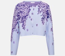 Oscar de la Renta Cardigan aus Jacquard-Strick