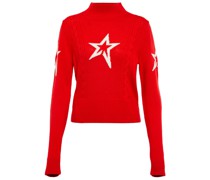 Perfect Moment Ski-Pullover Cable aus Wolle