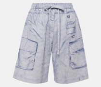 Bermuda-Shorts aus Leinen und Baumwolle