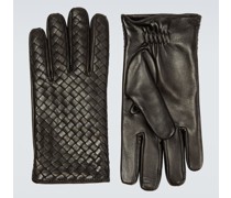 Handschuhe aus Intrecciato-Leder