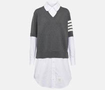 Thom Browne Hemdblusenkleid 4-Bar aus Baumwolle