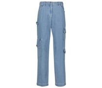 Staud High-Rise Jeans Easton mit weitem Bein