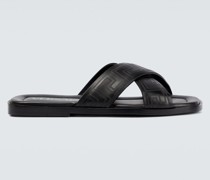 Versace Sandalen Greca aus Leder