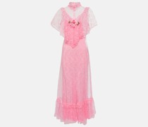 Rodarte Verziertes Midikleid aus Spitze