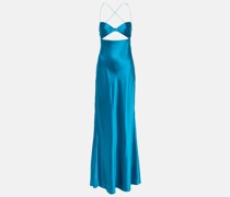 Robe aus Seidensatin