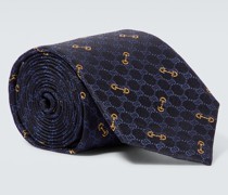 Gucci Seidenkrawatte Horsebit