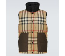 Burberry Karierte Daunenweste Kenwick