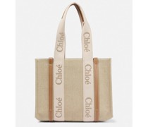 Chloe Tote Woody Medium aus Canvas