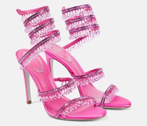 Rene Caovilla Verzierte Sandalen Chandelier aus Satin