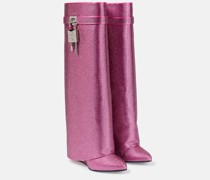 Givenchy Stiefel Shark Lock mit Kristallen