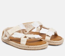 Espadrille-Sandalen aus Baumwolle