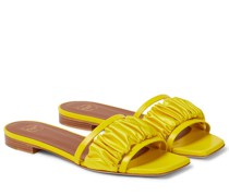 Malone Souliers Pantoletten Demi aus Leder und Satin