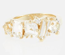 Ring Nadima Glimmer aus 14kt Gelbgold mit Diamanten und Topasen
