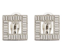 Saint Laurent Kristallverzierte Clip-Ohrringe