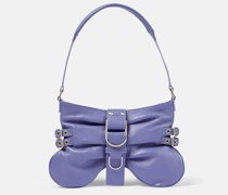 Schultertasche Butterfly Small aus Leder