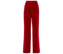 Dries Van Noten Hose Pantery aus Samt