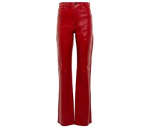 Dodo Bar Or High-Rise-Hose aus Leder
