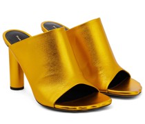 Proenza Schouler Pantoletten aus Metallic-Leder
