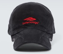 Balenciaga Bestickte Baseballcap aus Twill