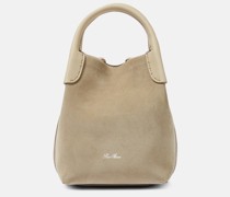 Loro Piana Tote Bale Micro aus Veloursleder