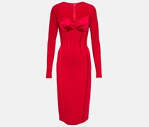 Dolce&Gabbana Midikleid mit Satin